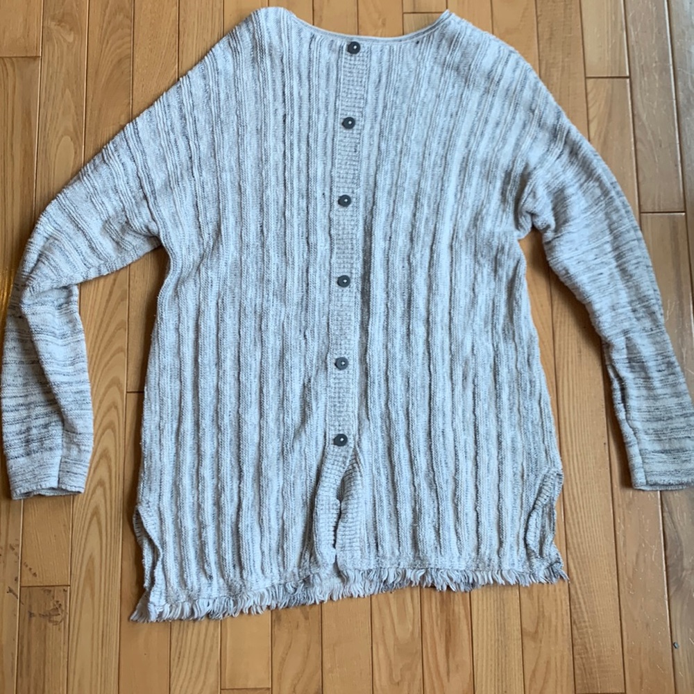 COPY - Fringe button details sweater